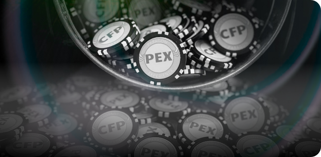 CFP and PEX chips and coins resembling CrossFit Paragon pricing